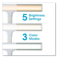 Perform Led Clamp Lamp With Three Color Modes, 16" To 24.75" High, White, Ships In 1-3 Business Days