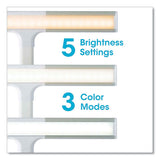 Perform Led Clamp Lamp With Three Color Modes, 16" To 24.75" High, White, Ships In 1-3 Business Days