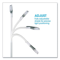Perform Led Clamp Lamp With Three Color Modes, 16" To 24.75" High, White, Ships In 1-3 Business Days