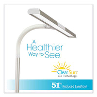 Perform Led Clamp Lamp With Three Color Modes, 16" To 24.75" High, White, Ships In 1-3 Business Days