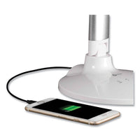Wellness Series Command Led Desk Lamp With Voice Assistant, 17.75" To 29" High, Silver, Ships In 1-3 Business Days