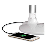 Wellness Series Command Led Desk Lamp With Voice Assistant, 17.75" To 29" High, Silver, Ships In 1-3 Business Days