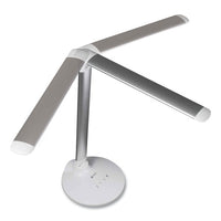 Wellness Series Command Led Desk Lamp With Voice Assistant, 17.75" To 29" High, Silver, Ships In 1-3 Business Days