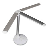 Wellness Series Command Led Desk Lamp With Voice Assistant, 17.75" To 29" High, Silver, Ships In 1-3 Business Days