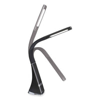 Wellness Series Recharge Led Desk Lamp, 10.75" To 18.75" High, Black, Ships In 1-3 Business Days