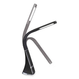 Wellness Series Recharge Led Desk Lamp, 10.75" To 18.75" High, Black, Ships In 1-3 Business Days