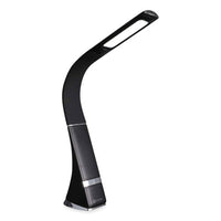 Wellness Series Recharge Led Desk Lamp, 10.75" To 18.75" High, Black, Ships In 1-3 Business Days