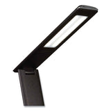 Rise Led Desk Lamp With Digital Display, 12" To 19" High, Black, Ships In 1-3 Business Days