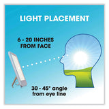 Wellness Series Clearsun Led Light Therapy Lamp, 7.88" High, White, Ships In 1-3 Business Days