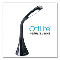 Wellness Series Swerve Led Desk Lamp, 23.25" High, Black, Ships In 1-3 Business Days