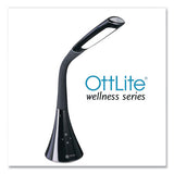Wellness Series Swerve Led Desk Lamp, 23.25" High, Black, Ships In 1-3 Business Days