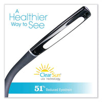 Wellness Series Swerve Led Desk Lamp, 23.25" High, Black, Ships In 1-3 Business Days