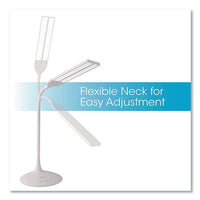 Pivot Led Desk Lamp With Dual Shades, 13.25" To 26" High, White, Ships In 1-3 Business Days