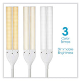 Pivot Led Desk Lamp With Dual Shades, 13.25" To 26" High, White, Ships In 1-3 Business Days