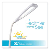 Flex Led Floor Lamp, 49" To 71" High, White, Ships In 1-3 Business Days