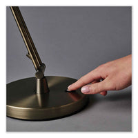 Wellness Series Refine Led Desk Lamp, 27" High, Antiqued Brass, Ships In 1-3 Business Days