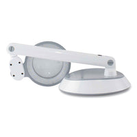 Space-saving Led Magnifier Desk Lamp, 14" High, White, Ships In 1-3 Business Days