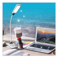 Wellness Series Sanitizing Enhance Led Desk Lamp, 8.5" To 11" High, White, Ships In 1-3 Business Days