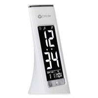 Wellness Series Sanitizing Thrive Led Desk Lamp With Clock, 10" To 18.75", White, Ships In 1-3 Business Days
