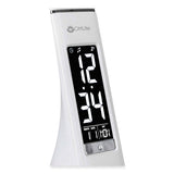 Wellness Series Sanitizing Thrive Led Desk Lamp With Clock, 10" To 18.75", White, Ships In 1-3 Business Days