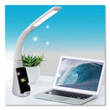 Wellness Series Sanitizing Purify Led Desk Lamp With Wireless Charging, 26" High, White, Ships In 1-3 Business Days