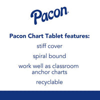 Chart Tablets, Presentation Format (1.5" Rule), 24 X 32, White, 25 Sheets, 12/carton