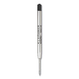 Quinkflow Refill For Parker Ballpoint Pen, Medium Tip, Black Ink, 3/pack