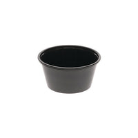 Plastic Portion Cup, 3.25 Oz, Black, 3,000/carton