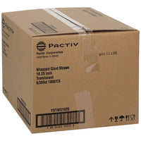 Giant Paper-wrapped Straw, 10.25", Translucent, 1,800/carton