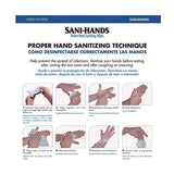 Pdi Sani-hands Instant Hand Sanitizing Wipes, 7.5 X 6, Unscented, White, 220/canister, 6 Canisters/carton