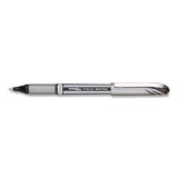 Energel Nv Gel Pen, Stick, Medium 0.7 Mm, Black Ink, Gray/black Barrel