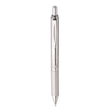 Energel Alloy Rt Gel Pen, Retractable, Medium 0.7 Mm, Black Ink, Polished Aluminum Barrel