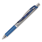 Energel Rtx Gel Pen, Retractable, Bold 1 Mm, Blue Ink, Blue/gray Barrel, Dozen