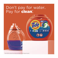 Pods Laundry Detergent, Tide Original, 76 Pods