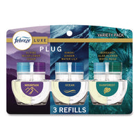 Plug Air Freshener Refills, Mountain/ocean/rainforest, 2.63 Oz, 3/pack, 6 Packs/carton