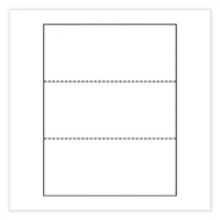 Perforated And Punched Paper, 92 Bright, 24 Lb Bond Weight, 8.5 X 11, White, 500/ream, 5 Reams/carton