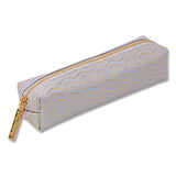 Pencil Case, 8.07 X 2.36 X 2.55, Blue, 6/pack