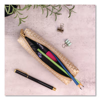 Pencil Case, 8.07 X 2.36 X 2.55, Taupe, 6/pack