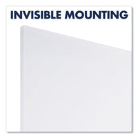 Invisamount Vertical Magnetic Glass Dry-erase Boards, 48 X 85, White Surface