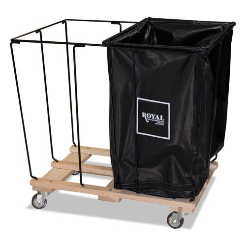 Drop In Dividers, 2 Compartments, 20 Bushel, Vinyl/steel, Black