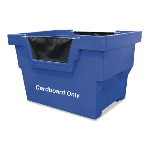 Cardboard Only Recycling Truck, Polyethylene/steel/vinyl, Blue