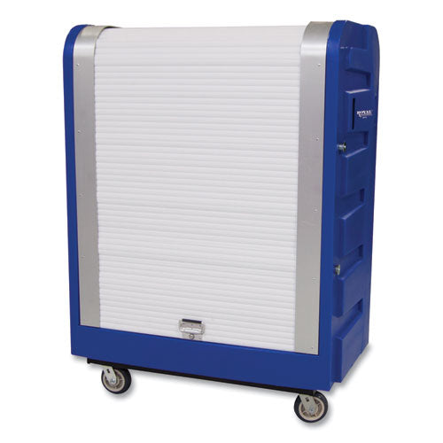 Bulk Transport Turnabout Truck, Plastic, 28" X 59" X 66.75", Blue