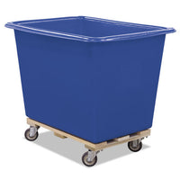 Poly Truck, (6-bushel) 7.47 Cu Ft, Kiln-dried Hardwood/polyethylene, Blue/natural