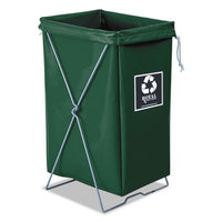 Enviro Hamper, Hamper Bag And Stand, 30 Gal, 15w X 16d X 30h, Steel/vinyl, Green
