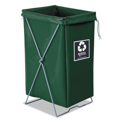 Enviro Hamper, Hamper Bag And Stand, 30 Gal, 15w X 16d X 30h, Steel/vinyl, Green