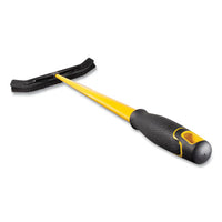 Maximizer Push-to-center Broom, 24", Polypropylene Bristles, Yellow/black