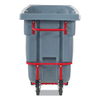 Brute Duratilt Frame Tilt Truck, Standard Duty, 0.5 Cu Yd, 850 Lb Capacity, Rotomolded Resin/leakproof Polyethylene, Gray