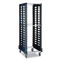 End Loader Rack For Food Boxes And Sheet Pans, 18 Rack, Plastic, 23.75" X 28.75" X 67.88", Black