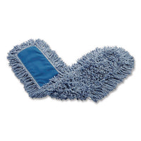 Dust Mop Head, Synthetic Blend, 48" Width, Blue