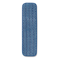 Microfiber Wet Mop Pad, 18", Blue